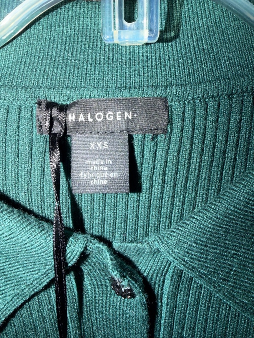 Halogen® Rib Polo Sweater - Picture 4 of 6
